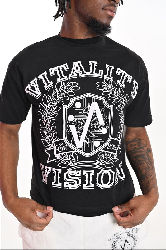 Varsity Box Tee - Black