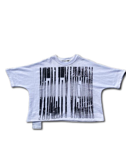 Barcode Box Tee - Black