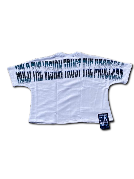 Barcode Box Tee - Blue