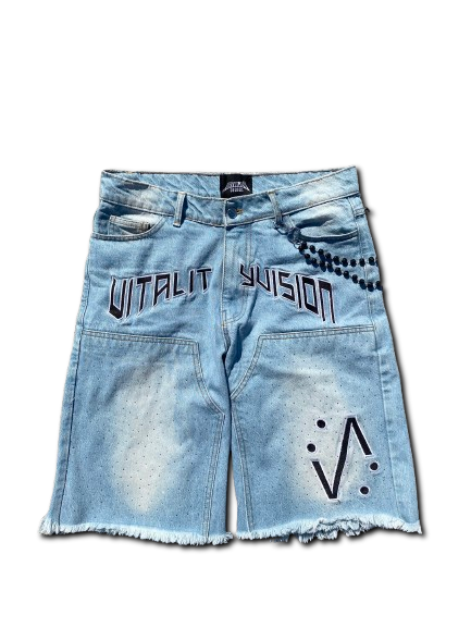 "VV Jorts" - Blue